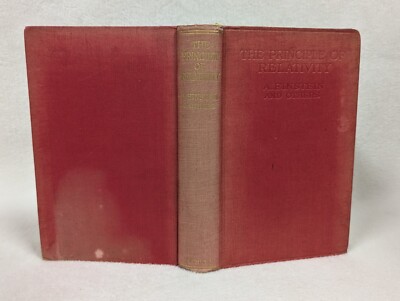 Antique 1923 Albert Einstein The Principle of Relativity Publisher Presentation