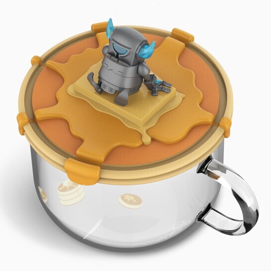 Rare Supercell Clash Royale Mini Pekka Dream of Pancake Glass Cup Rare Supercell Clash Royale Mini Pekka Dream of Pancake Glass Cup