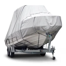 Budge B-621-X6 600 Denier Hard/T-Top Boat Cover Gray 20'-22' Long (Beam Width...
