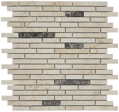 Simple Tile - Marble Mosaic Tile For Kitchen Backsplash, MM 5103 - Crema Marfil