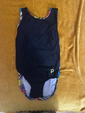 Plum Practicewear Graffiti Leotard - Adult Extra Small - RARE