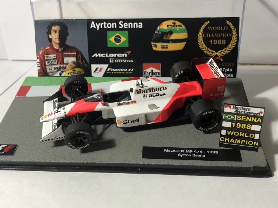 Pitboard 1:43 (Pizarra F1) / Ayrton Senna (McLaren) 1988 / World Champion - Imagen 2 de 4