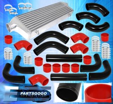 12 Piece Piping Kit Turbo Fmic Front Mount Intercooler Silicone Couplers Red
