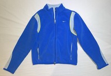 Nike Full Zip Therma-Fit Blue/Neon Fleece Jacket Womens Small