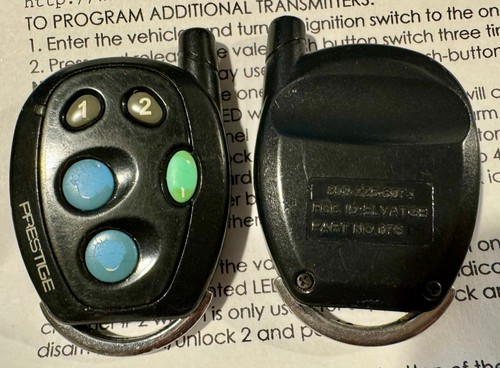 PRESTIGE 3BP 07SPR KEYLESS ENTRY REMOTE CAR STARTER KEY FOB ALARM OEM ELVATGB - Picture 19 of 24