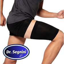 Pair Thigh High Elasti Nylon Knitted Brace Support Sleeve Antislip Compres  J9110