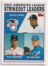 2004 Topps #342 Esteban Loaiza/Pedro Martinez/Roy Halladay AL K LDRS White Sox