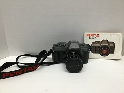 Pentax P30T 35mm Film Camera with Pentax Lens, Vivitar Flash and