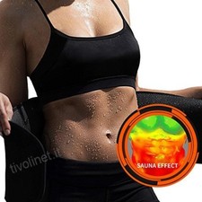 Fascia Sauna Dimagrante Panciera Brucia Grassi Snellente Pancia Tg. M dfh