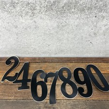Old School BMX Plate Numbers Black 6" 2 4 6 7 8 9 0 Sticker Decal OG Lot 80s