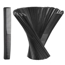 Hestya 36 Pack Hair Comb Bulk 7 Inch Carbon Fiber Cutting Comb All Purpose for M