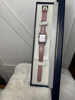Ecclissi Women Sterling Silver Leather Pink Sapphire | eBay