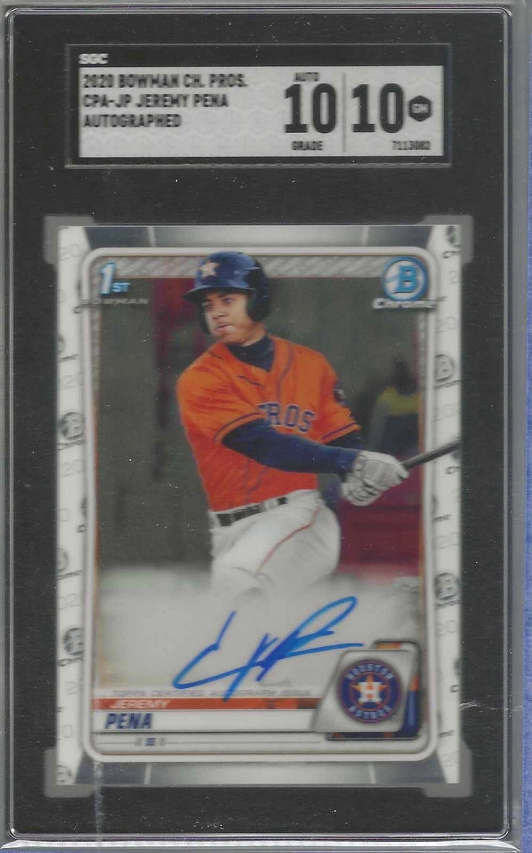 2020 Bowman - Jeremy Pena #CPA-JP for sale | eBay