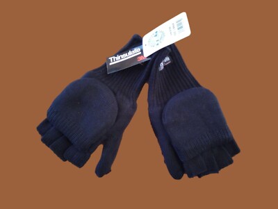 WHITEWATER THINSULATE 3M CONVERTIBLE FINGERLESS GLOVES MITTENS