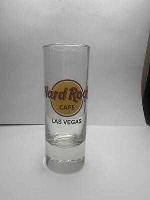 Hard Rock Cafe Las Vegas Shooter Glass 4'' Shot Glass Barware