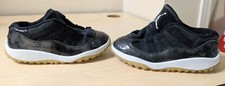 Jordan 11 Low Retro Shoes Toddler Baby Size 10c Black white 505836 010