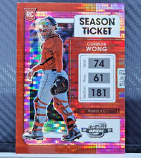 Connor Wong 2022 Chronicles Contenders Optic PINK PULSAR PRIZM #11 - Red Sox RC