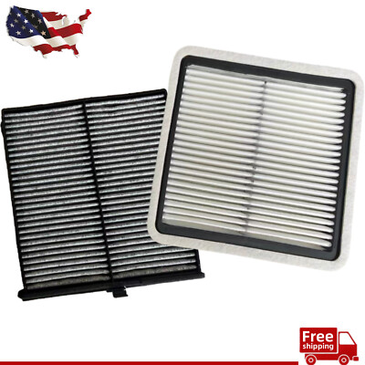 Combo set Engine & Carbon Cabin Air Filter For Subaru WRX Forester Impreza