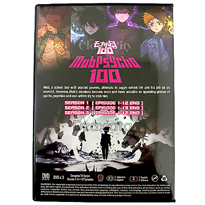 Mob Psycho 100 モブサイコ100 Season 1-3 Vol.1-37 END DVD Anime Eng Dub