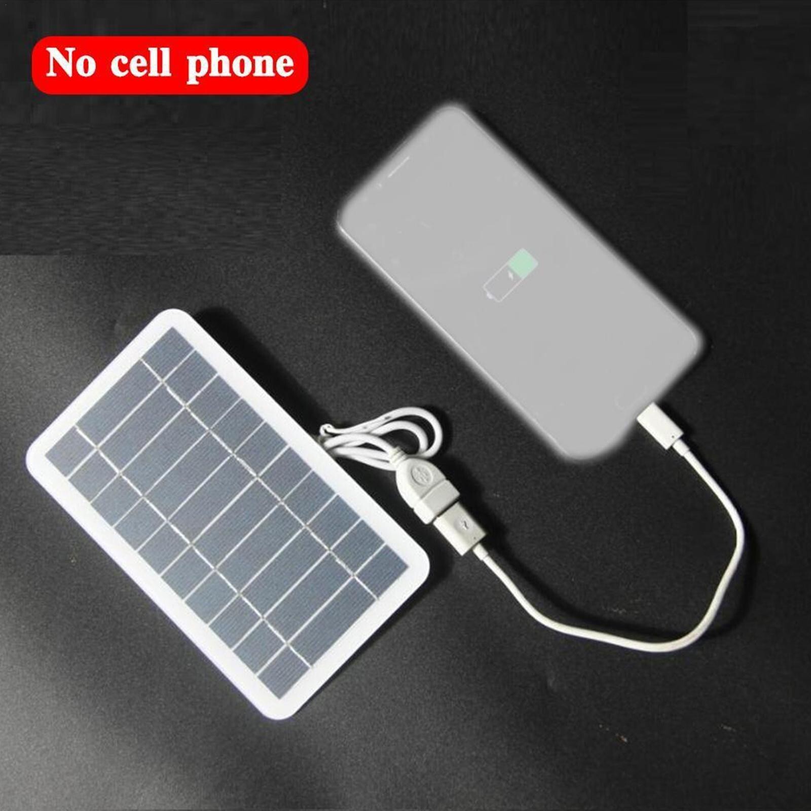 Panel solar portátil 5V 2W con carga de batería segura USB camping al aire li...