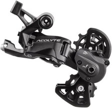 microSHIFT Acolyte Rear Derailleur - 8 Speed Short Cage Black With SpringLock