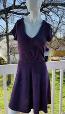 NEW WITH TAGS TRIXXI CLOTHING COMPANY PURPLE SKATER DRESS SIZE MEDIUM Spring