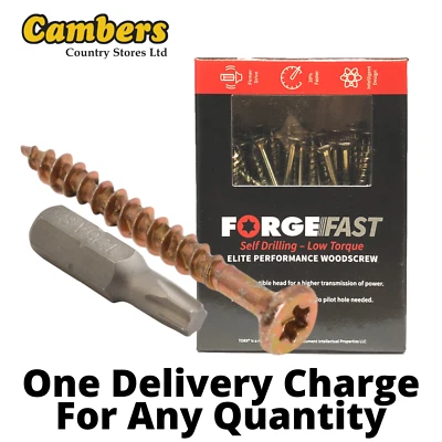 FORGEFIX QUALITY ForgeFast Elite Low Torque Multi Purpose Torx Head Wood Screws ALL SIZES