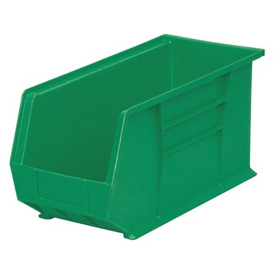 AKRO-MILS 30265GREEN Hang and Stack Bin,Green,Plastic,9 in 2RV73