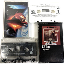 ZZ Top Cassette Tapes Lot 2 Afterburner 1985 Deguello 1979 Beard Hill Gibbons WB