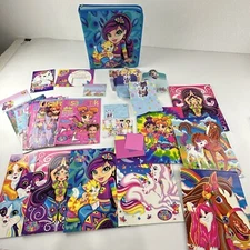 Lisa Frank Valerie Girl Cat Kitty Vtg '00 Y2K Binder Magazine Folders Lot Bundle
