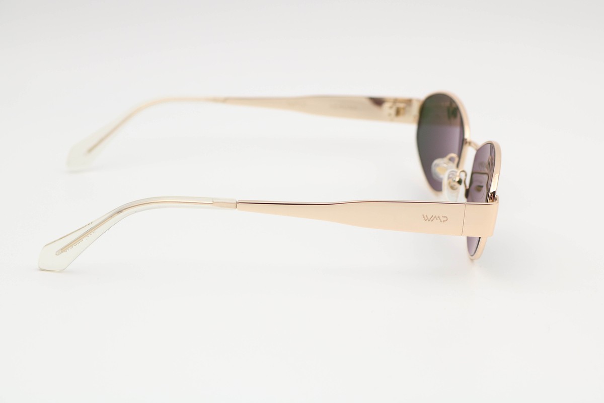 Wmp Verona Gold/Green Oval Sunglasses 54-21-150 | eBay