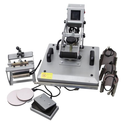 15 X 15 inch 9-in-1 Digital Multifunctiona Heat Press Machine Magnetic Semi-auto