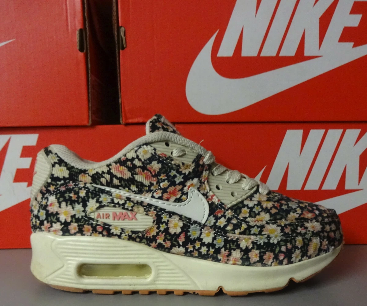 NIKE Air Max 90 CORD Flower Power UK 4 US 6.5 EUR 37 Good Condition EXCELLENT