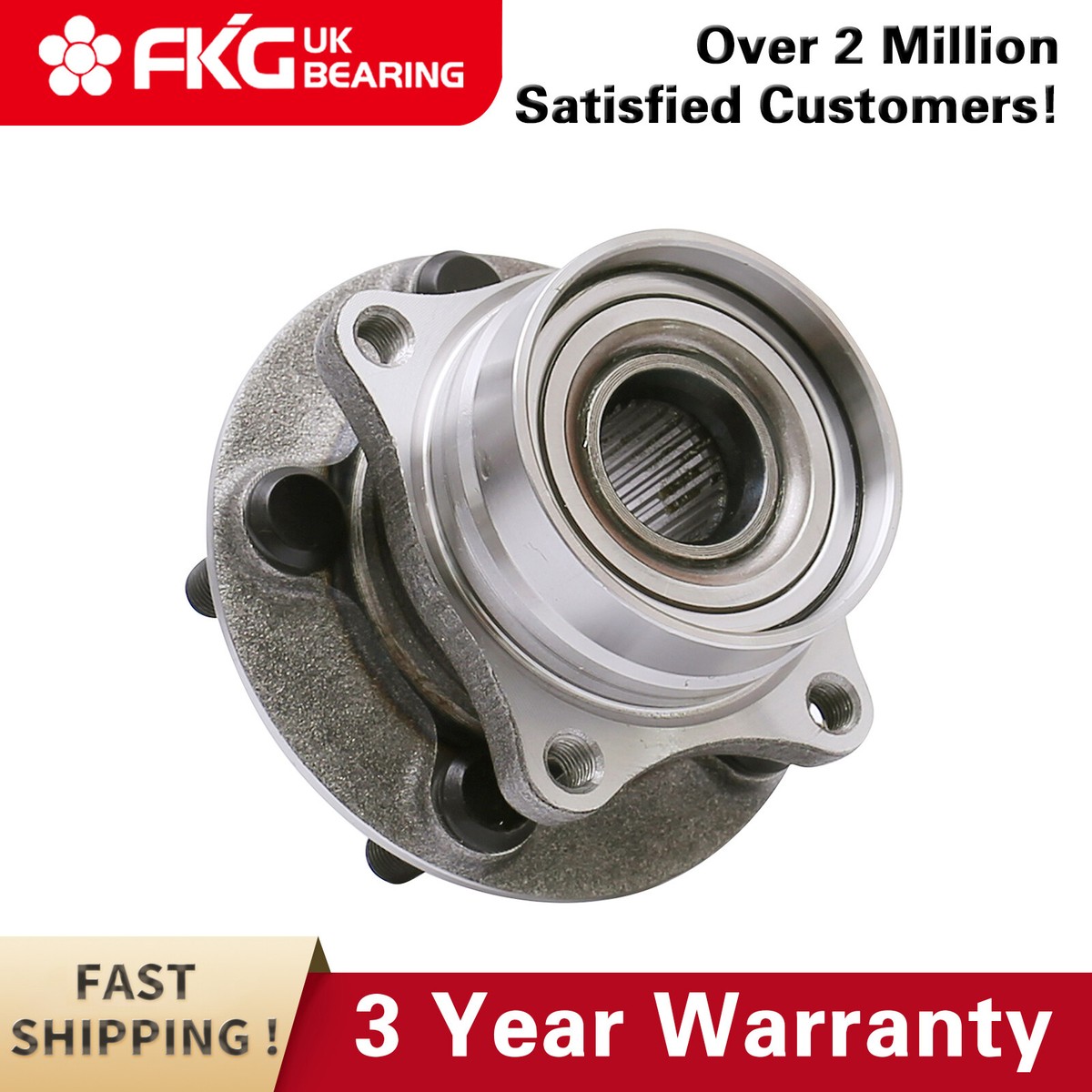 For 2004-2009 Toyota Prius (1) Front Wheel Bearing Hub Assembly