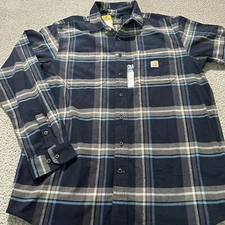 Carhartt Midweight Flannel Shirt Mens Rugged Flex TW5945 Size LT
