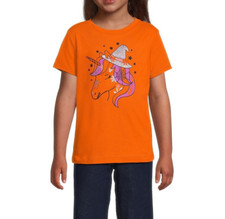 Wonder Nation Girls Halloween Unicorn Short Sleeves Tee XXL 18 