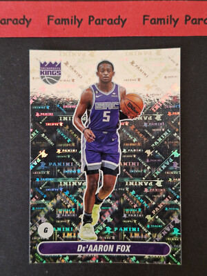 De'aaron Fox 450 Sacramento Kings sticker Panini NBA Basketball 2023-2024