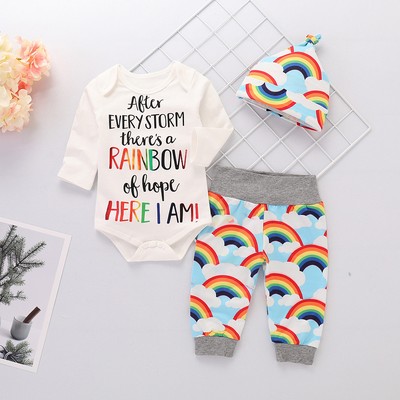 rainbow baby boy outfit