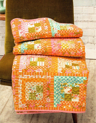 Groovy Log Cabin Quilt Pattern Pieced TV