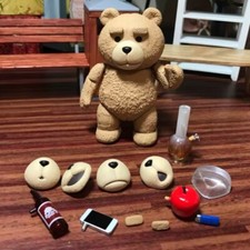 NEW TED 2 Movie Teddy Bear 10CM Boxed Movable Action Figure Toy Collectors Model
