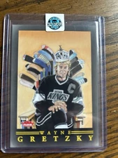 2022/23 Credentials Wayne Gretzky Pro Vision  Kings On Front And Oilers On Back 