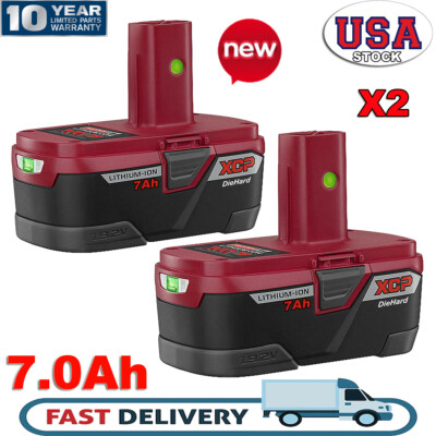 2X for Craftsman C3 19.2Volt 11375 7.0Ah Battery DieHard 130279005 130279003 New