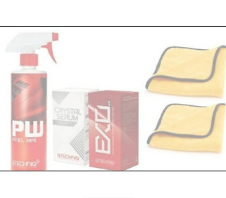Gtechniq EXOv4, Crystal Serum Light Ceramic coating W/ panel wipe 50ML bundle 