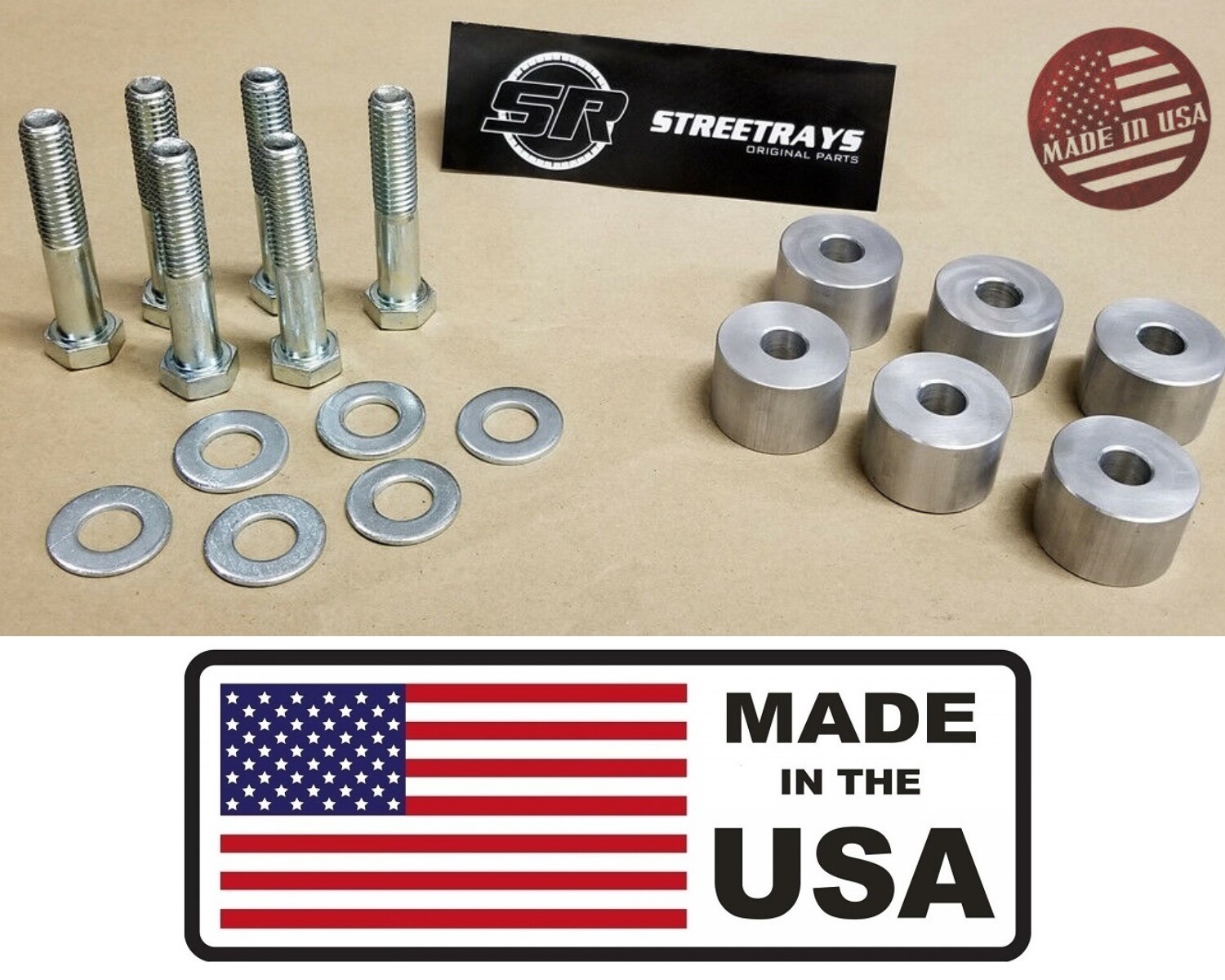 [SR] Billet Aluminum 8702 Wrangler YJ TJ Transfer Case Drop Kit for 2