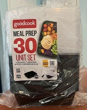 Goodcook Meal Prep 30 Unit Set 4 Cup 1 Compartment