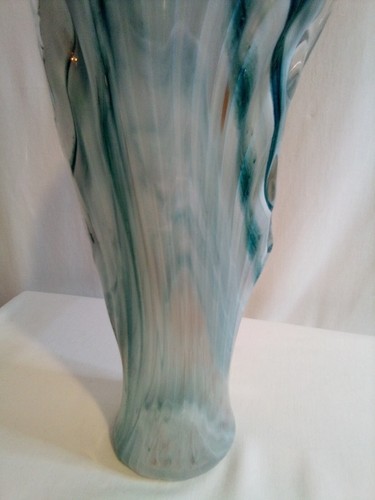 Genuine Italian Murano Art Deco Glass Vase multicolor beautiful Condition - Picture 6 of 11