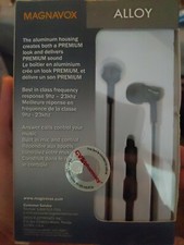 Magnavox Alloy In Ear Premium Sound Wired Earphones Headphones with Mic