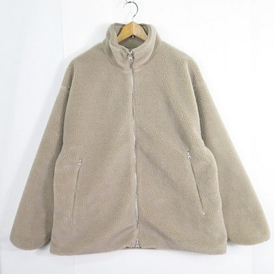 Spick & Span Back Logo Boa Blouson 38 Beige 24AW 2sa6310 Used  