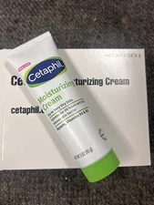 2 New Cetaphil Moisturizing Cream Dry to Very Dry Sensitive Skin 3oz Each