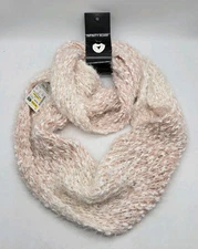 Cejon Accessories Infinity Scarf Blush Cream Chunky Knit Very Soft NWT 